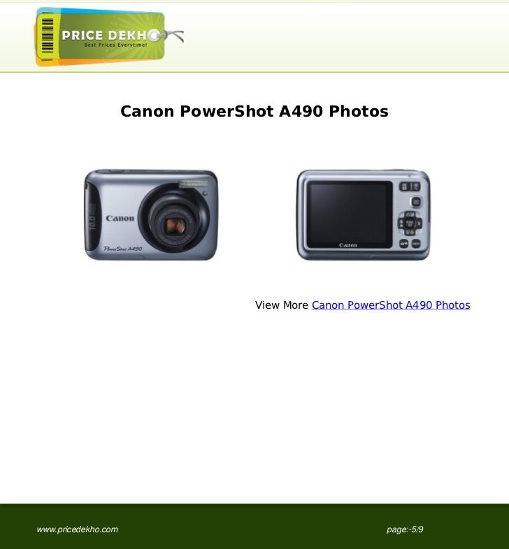 canon powershot a490 price