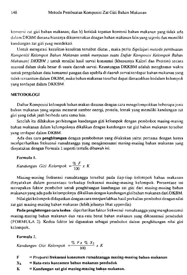 metode pembuatan komposisi zat gizi kelompok bahan makanan untuk peni metode pembuatan komposisi zat gizi kelompok bahan makanan untuk peni