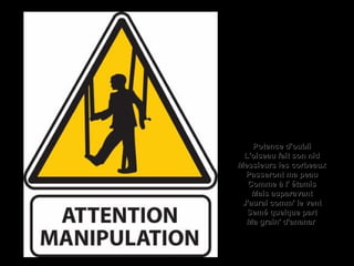 Potence d'oubliPotence d'oubli
L'oiseau fait son nidL'oiseau fait son nid
Messieurs les corbeauxMessieurs les corbeaux
Passeront ma peauPasseront ma peau
Comme à l' étamisComme à l' étamis
Mais auparavantMais auparavant
J'aurai comm' le ventJ'aurai comm' le vent
Semé quelque partSemé quelque part
Ma grain' d'ananarMa grain' d'ananar
 