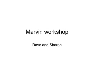 Marvin workshop Dave and Sharon 