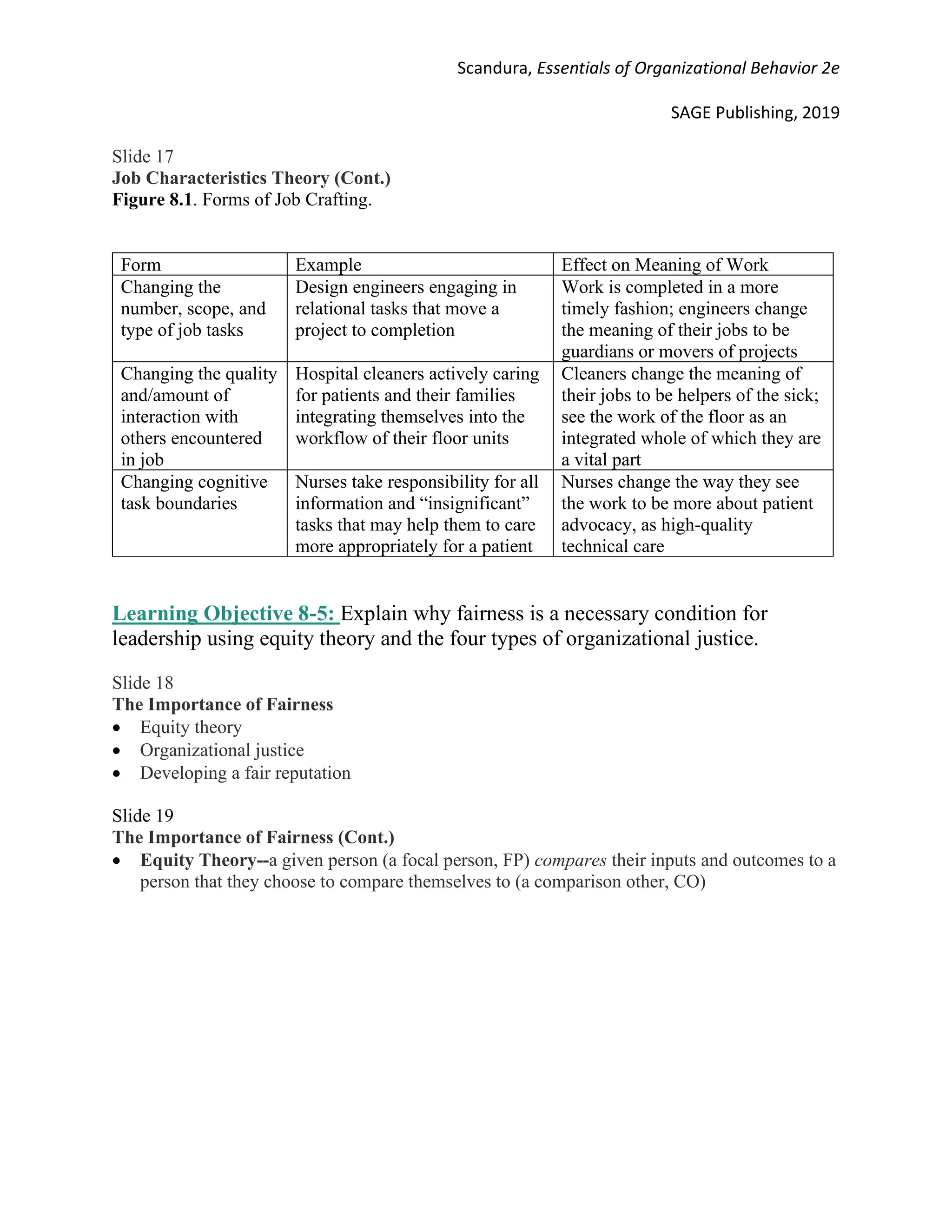 Essentials of Organizational Behavior 2nd Edition Scandura Solutions ...
