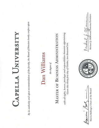 Capella Diploma