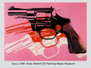 Gun,c.1981 Andy Warhol Oil Painting Repro Museum
 