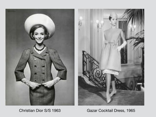 Gazar Cocktail Dress, 1965Christian Dior S/S 1963
 