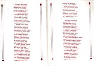 y al compás de la música
que tocaban dende abajo,
escomencipian un baile
que me da risa contalo,
porque si aquello es bailar
yo debo ser millonario.
Y si hubiás visto aplaudir
con sus manazos de cazo
a un chato que tuve al lau...
Por poco le di un sopapo
en los morros al mu bruto
por alcornoque y zangaño,
¡porque pagar cuatro liandras
y encima aplaudilos tanto ..!
Dimpués tocó la música,
luego salió un ventriluaco
con un gambito de puntas
y un pardal en cada brazo,
que hablaban más que la Oeta
cuando me está sermoniando.
Pero ¡mecachis la mar!
Risultó que eran moñacos,
y que el tío del gambito
ñus habió estau engañando.
Si me entero antes, le arreo
en la caeza un peñazo
que se la güelvo al revés
y lo dejo allí gomando.
Y güelta aplaudir la gente
y con ella el tío chato.
Esta vez no faltó nada
que no le endiñé un jetazo,
porque miá que He salero
dar las gracias... y los cuartos.
Y otra vez, la musiquilla
que habiá descansau un rato
la emprendió con los platillos,
con el bombo y otros trastos,
que era imposible aguantar
sin golvese uno cardiaco.
o o jRediezla qué gentecica
soplando en los artefatos!
Como aquel estrapalucio
paicía armau por cien gatos,
me dije pa mis adrentos,
ya salen las del retrato,
pues todas las cosas grandes
llegan con mucho aparato.
Y escomencipio a aplaudir
pa ir celebrando ya el acto.
¡A ver esos dos tórtolos
que están allí mermurando
con los tozuelos junticos
y mirando a los pájaros!
¡Que se alparten las caezas
que no veo el escenario!
Y usté, tío mochuelo, tuerza
un poquico el esquinazo;
y esa siñora de enfrente
con más años que mi carro,
a ver si se quita el gorro
que paice un areoplano.
¡Eh, güen hombre! A usté le digo
quite tamién esa mano,
que más bien paice una espuerta
de las que hay en los pantanos,
y aquí, quien más y quien menos
himos pagau güenos cuartos
pa ver un poco las garras
y lo que caiga, ¡canastos!
Y miate tú que se apagan
las bombillas del treato,
menos una de colores
que quedó en el escenario.
Estiro el cuello, me limpio
las narices y afianzo
el trasero en el asiento;
toso tres veces u cuatro...
 