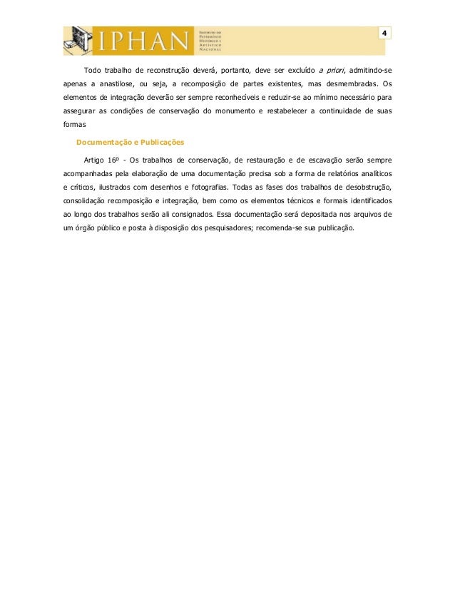 Carta de Veneza 1964