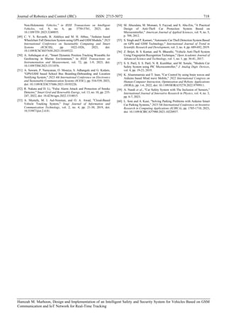 Design and Implementation of an Intelligent Safety and Security System ...
