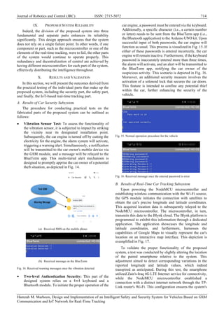 Design and Implementation of an Intelligent Safety and Security System ...