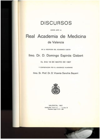 "Tiroides: Consideraciones anatómicas", Dr. D. Domingo Espinós Gisbert. 
