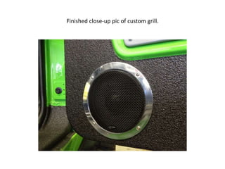 Finished close-up pic of custom grill.

 