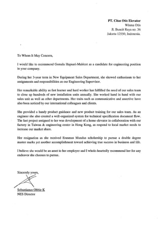 Reference Letter - COE