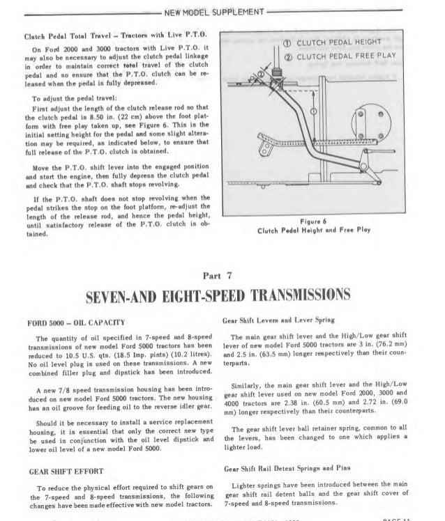 1971 ford 4000 tractor service repair manual