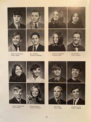 Mike Shoemaker
Mike Sopko
Maxie Stephenson
Larry Swann
Jim Skrbina
Richard Spallone
Kevin Stocker
Laurel Swetnam
68
Debbie Smaldone
Pamela Spike
Jeff Stone
Dave Tapp
Jan Smyth
David Squire
Joanna Surber
Gary Tedford
 