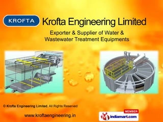 Exporter & Supplier of Water &
Wastewater Treatment Equipments
 