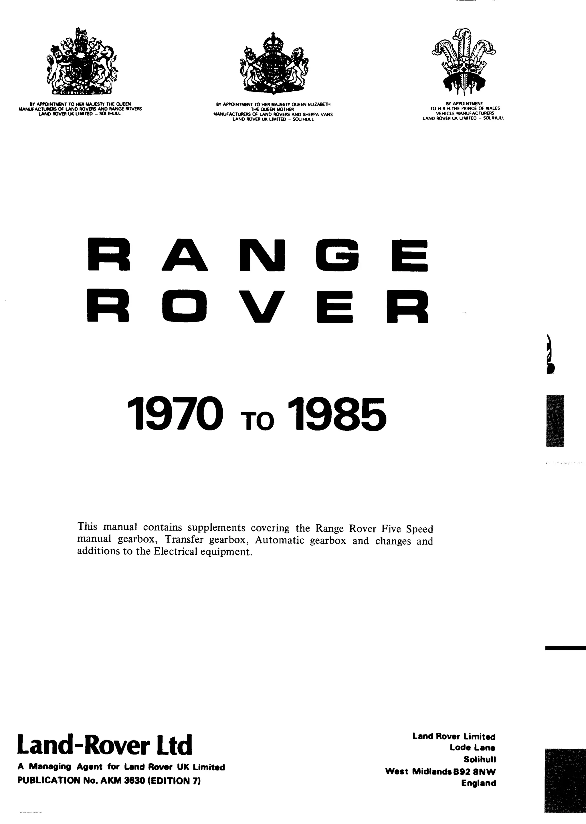 1976 Range Rover Service Repair Manual.pdf