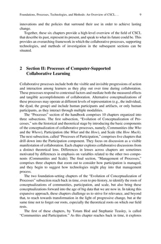 International Handbook of Computer Supported Collaborative Learning | PDF