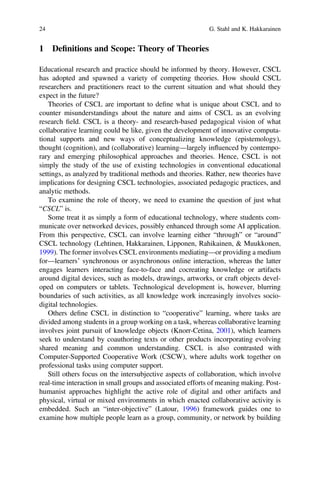 International Handbook of Computer Supported Collaborative Learning | PDF