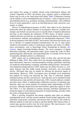 International Handbook of Computer Supported Collaborative Learning | PDF