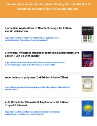 Bioresorbable Polymers Biomedical Applications 2nd Edition Declan ...