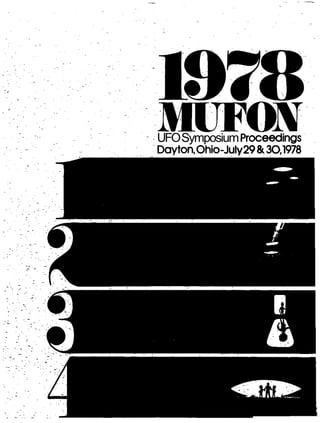 UFO Symposium Proceedings
Dayton, Ohio-July 29 &30,1978
 