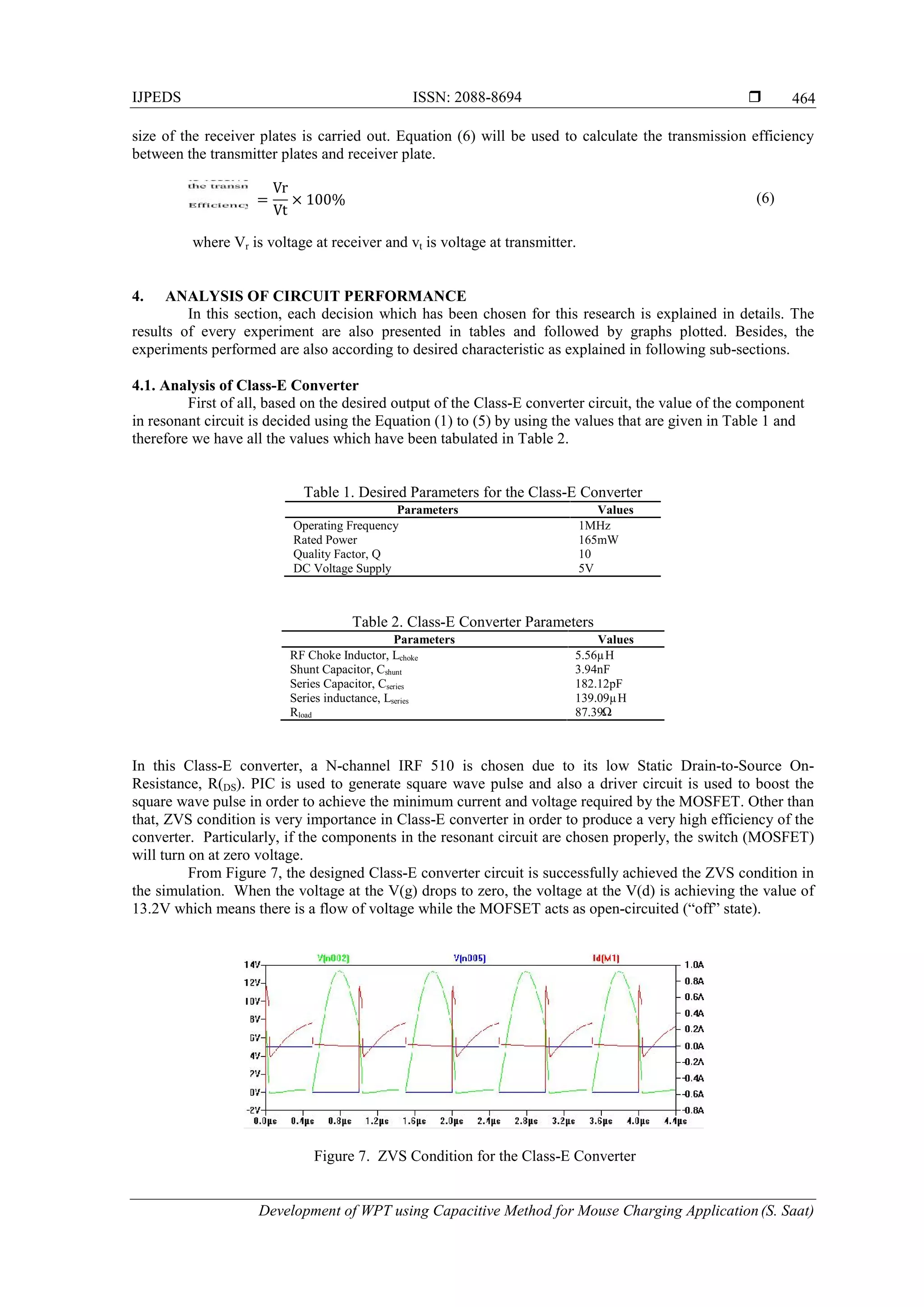 Development of Wireless Power Transfer using Capacitive Method for ...