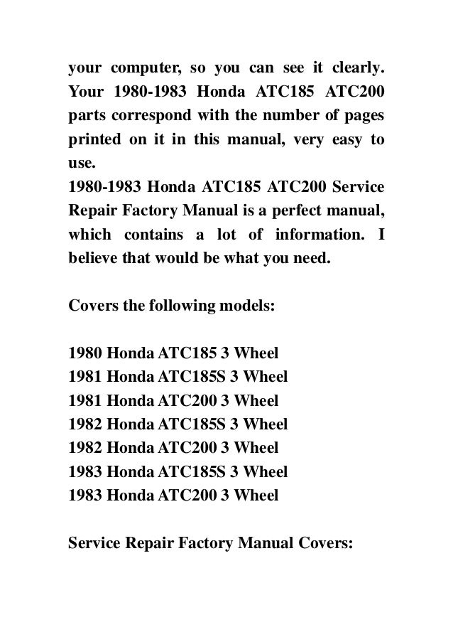 1983 honda xr80r service manual download free 1983 honda xr80r service manual download free