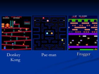 Frogger Pac-man Donkey Kong 