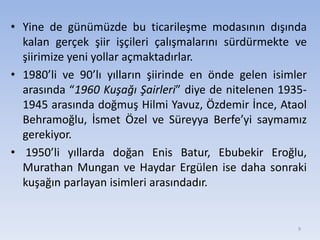 1980 Sonrası Türk Şiiri