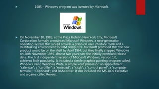 1981 to 1990 timeline exposure | PPTX