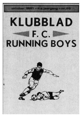 Clubblad Running Boys Mechelen 198110 198202