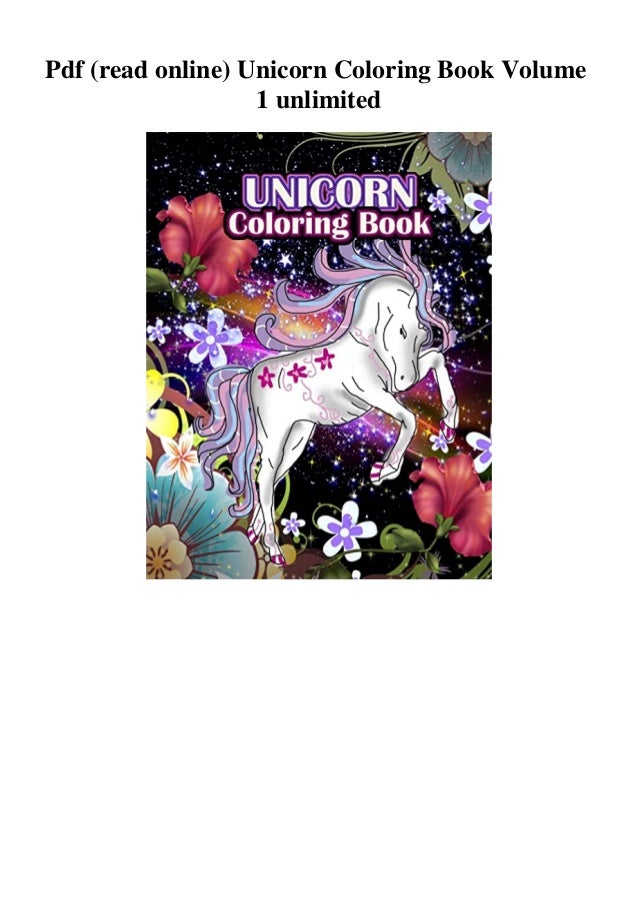 Download Pdf Read Online Unicorn Coloring Book Volume 1 Unlimited