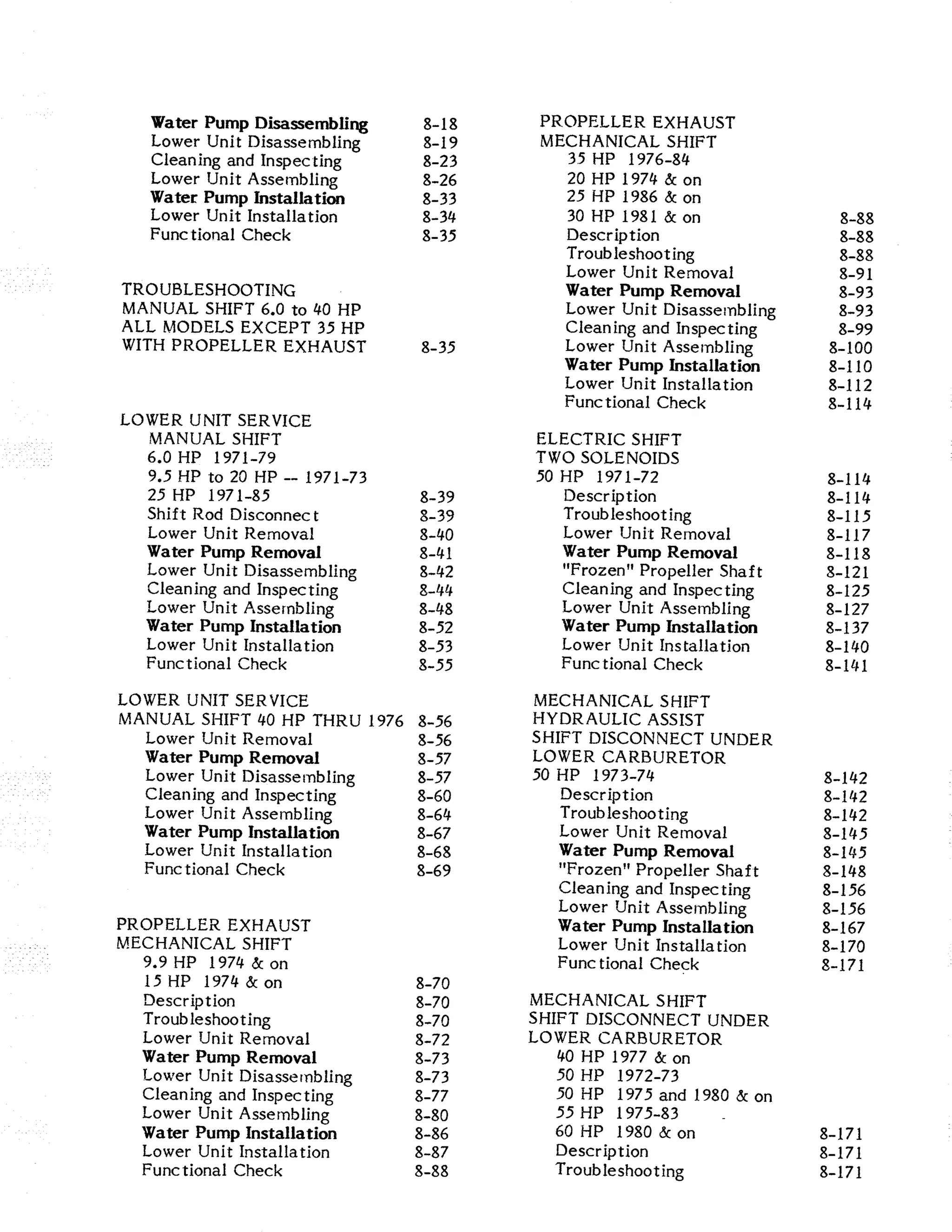 1983 johnson evinrude outboard 50 hp service repair manual PDF