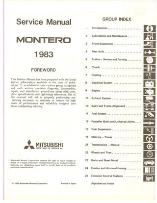 1998 MITSUBISHI MONTERO REPAIR MANUAL PDF visual data 4
