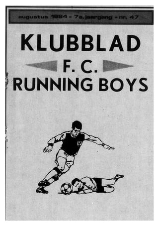 Clubblad Running Boys Mechelen 198408 198410