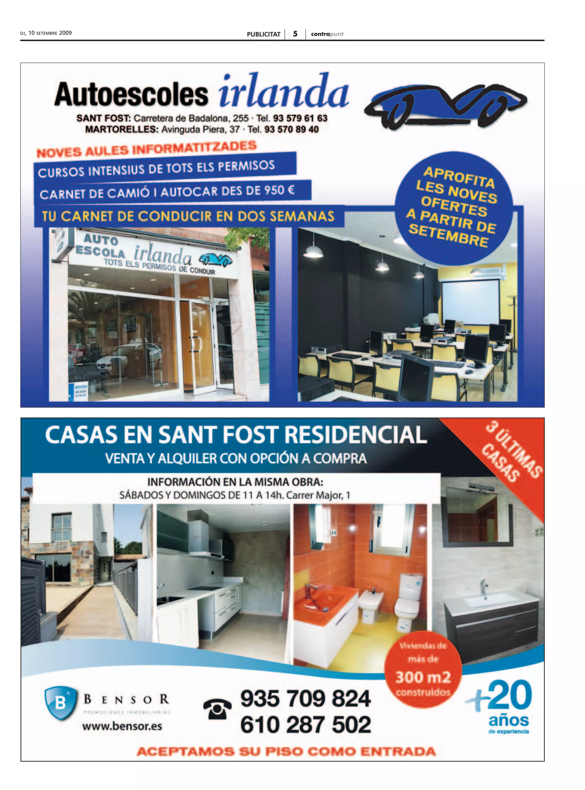 DJ,   10   SETEMBRE   2009   PUBLICITAT   5   contrapunt
 