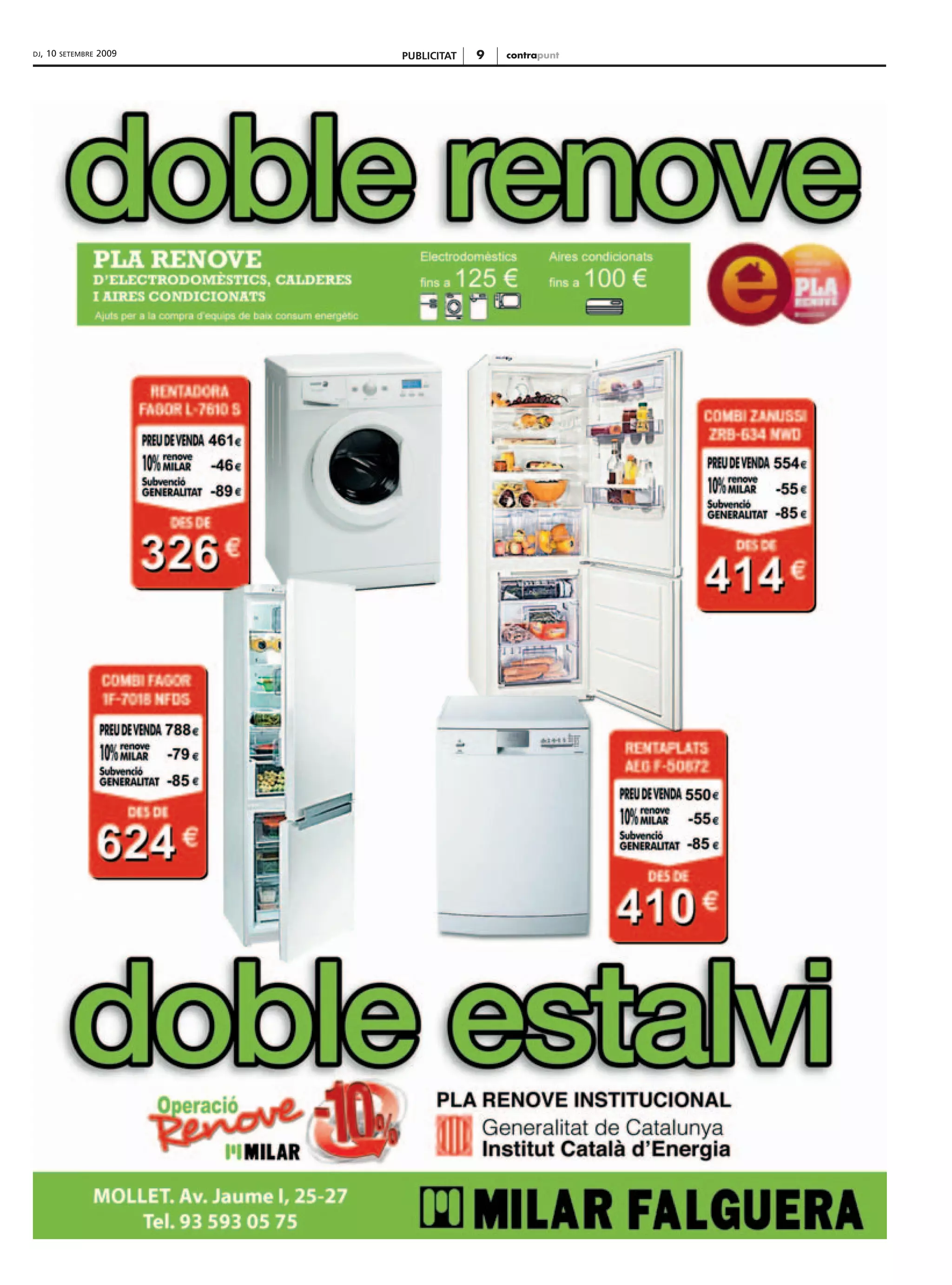 DJ,   10   SETEMBRE   2009   PUBLICITAT   9   contrapunt
 