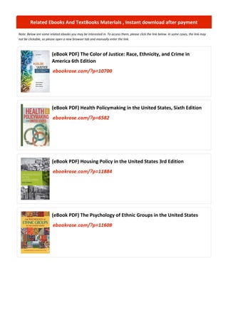 Comprehensive Guide to Race and Ethnicity in the United States, 9th ...