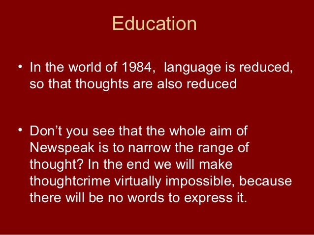 1984 lesson plan ppt