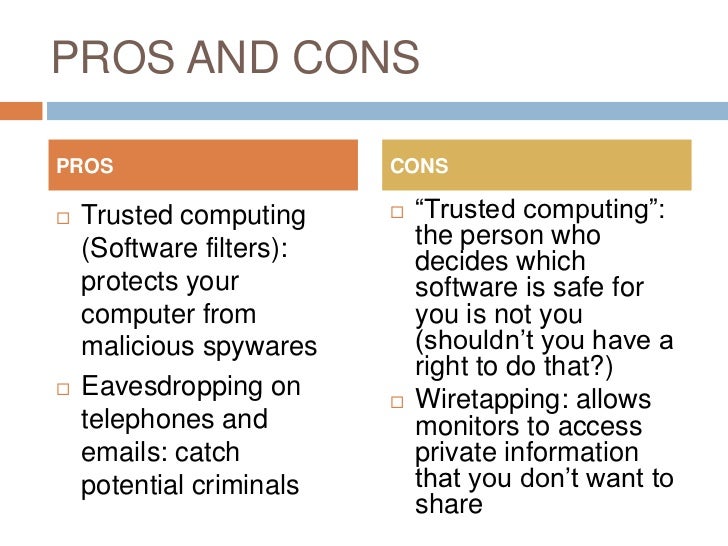 Pros And Cons Of Surveillance In 1984