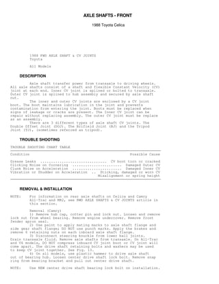 1985 TOYOTA CELICA SUPRA REPAIR MANUAL PDF visual data 6