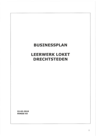 Businessplan LWL Drechtsteden 220210 versie 03