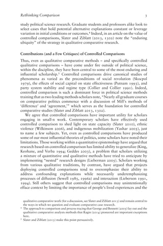 Rethinking Comparison Innovative Methods for Qualitative Political ...