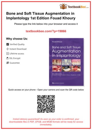 Comprehensive Guide to Bone and Soft Tissue Augmentation in ...