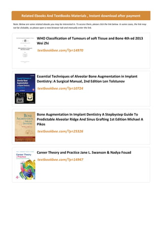 Comprehensive Guide to Bone and Soft Tissue Augmentation in ...
