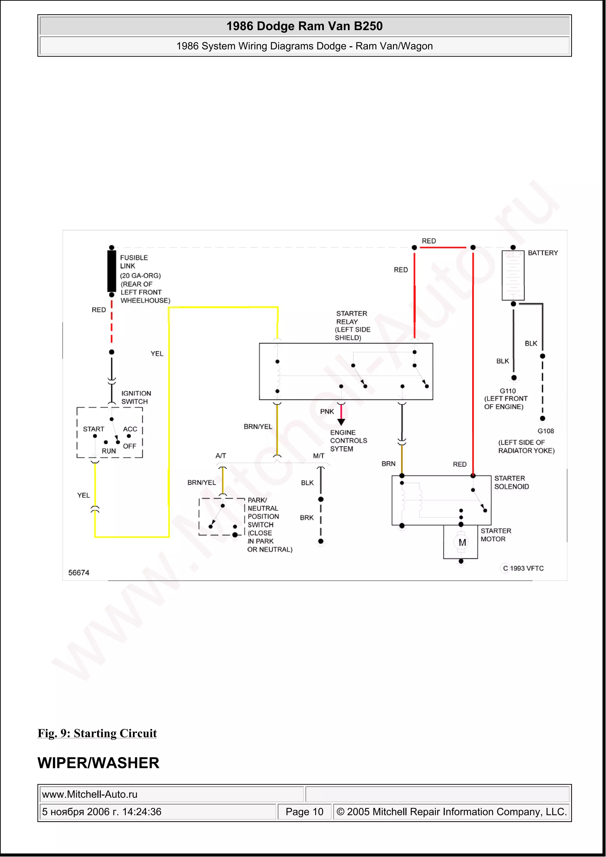 1986 dodge ram van b250 wd PDF