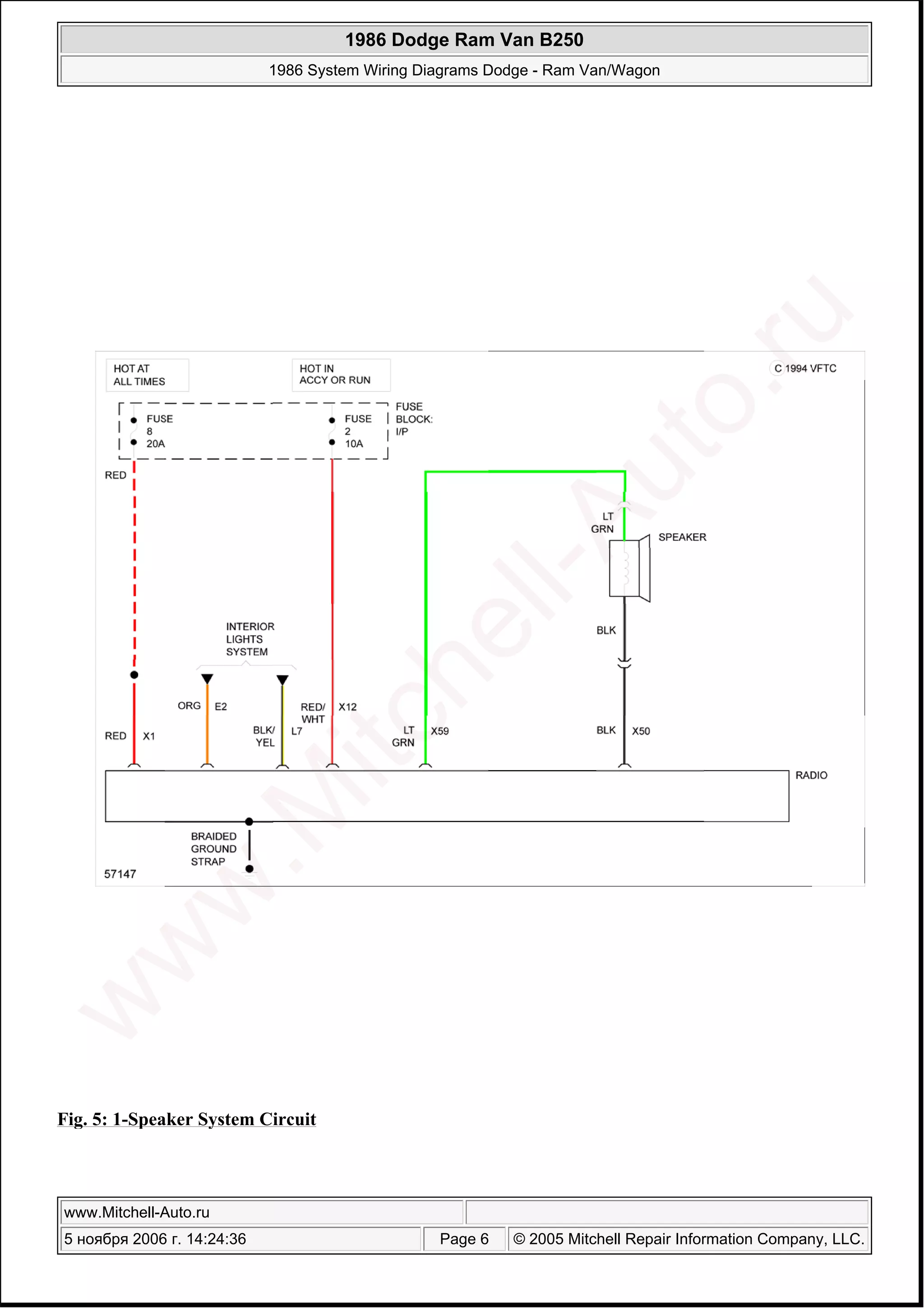 1986 dodge ram van b250 wd PDF