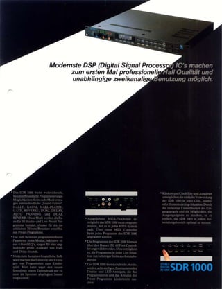 1986 sdr 1000 paired processor