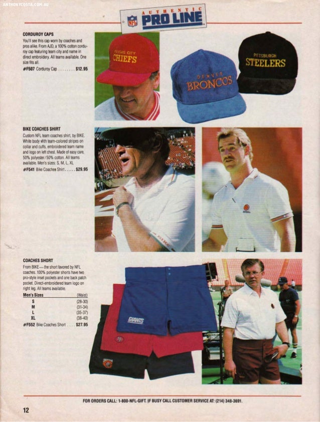 1987 NFL Pro Line Catalogue