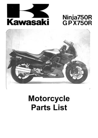 Motorcycle
Parts List
 