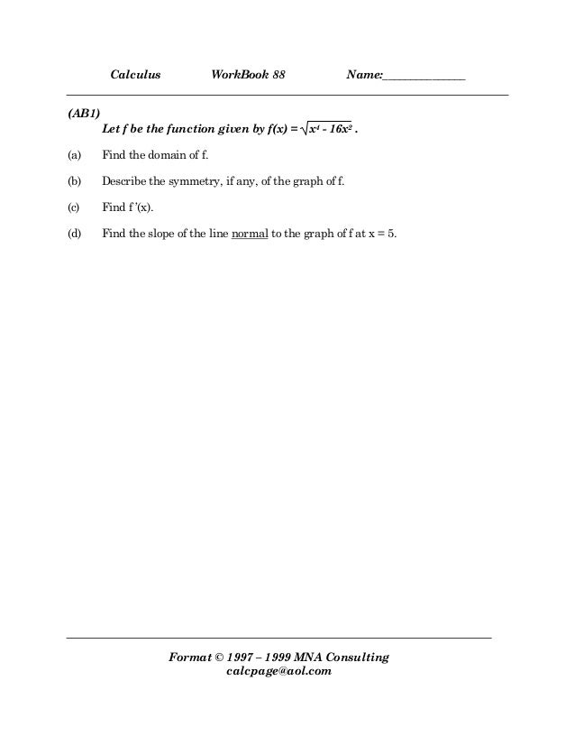 1988 ap calculus ab multiple choice questions 1988 ap calculus ab multiple choice questions